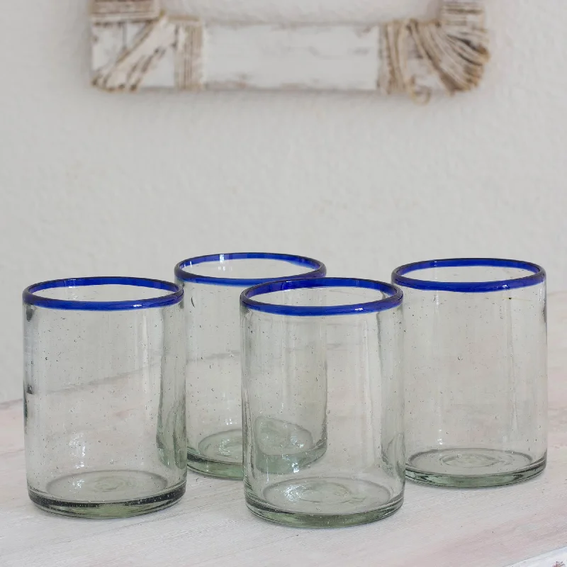 - ​​Pet toys under    yuanBlues Hand Recycled Tumbler Glasses - Set of 4