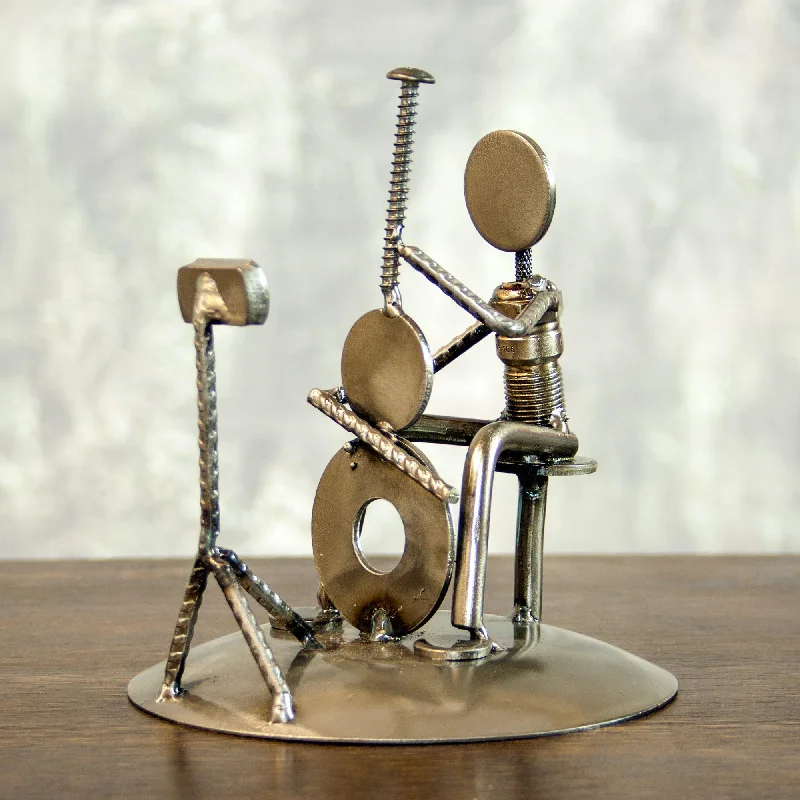 - Pet monitor with cameraRustic Cellist Dance & Music Sculpture