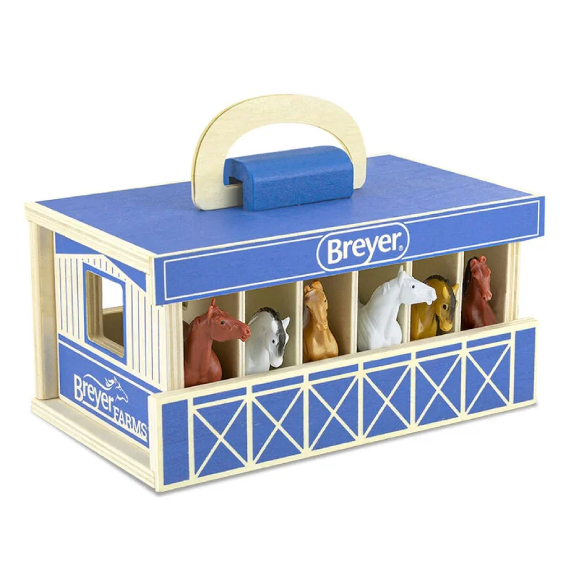 - Remote interactive pet feederBreyer Stablemates Farms Wooden Carry Case