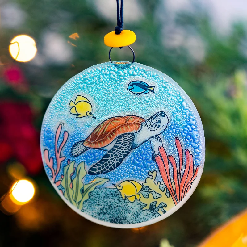 - Degradable pet feces bagSerene Sea Turtle Recycled Glass Ornament