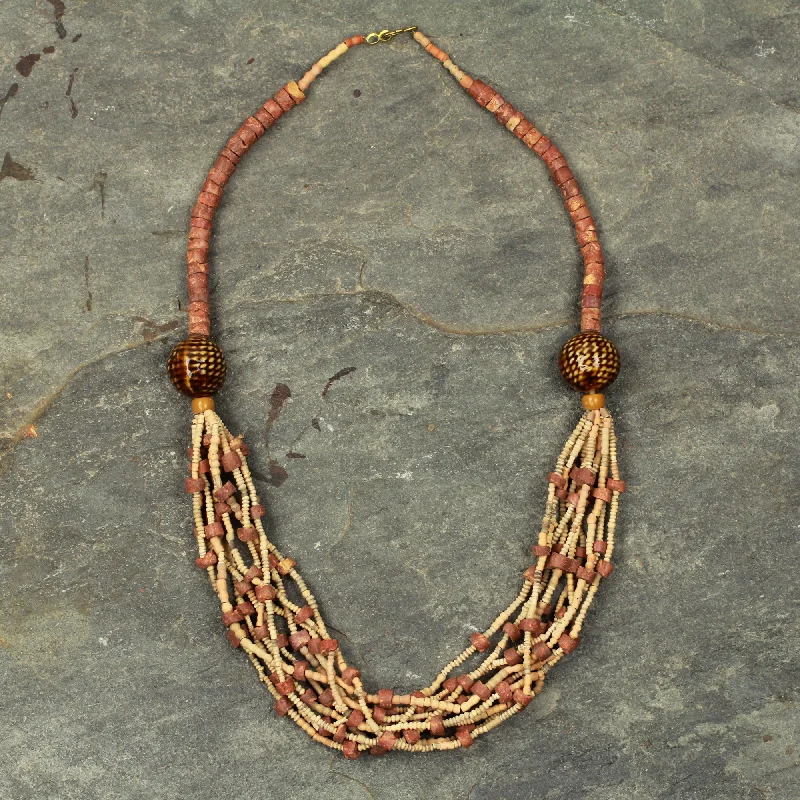 ---Nene Brass Beaded Necklace