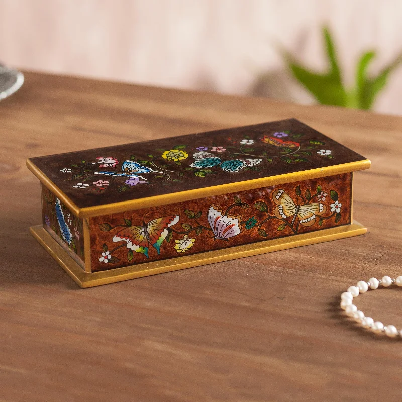 - Pet tear stain cleaning wipesButterfly Jubilee In Sepia Glass & Wood Box
