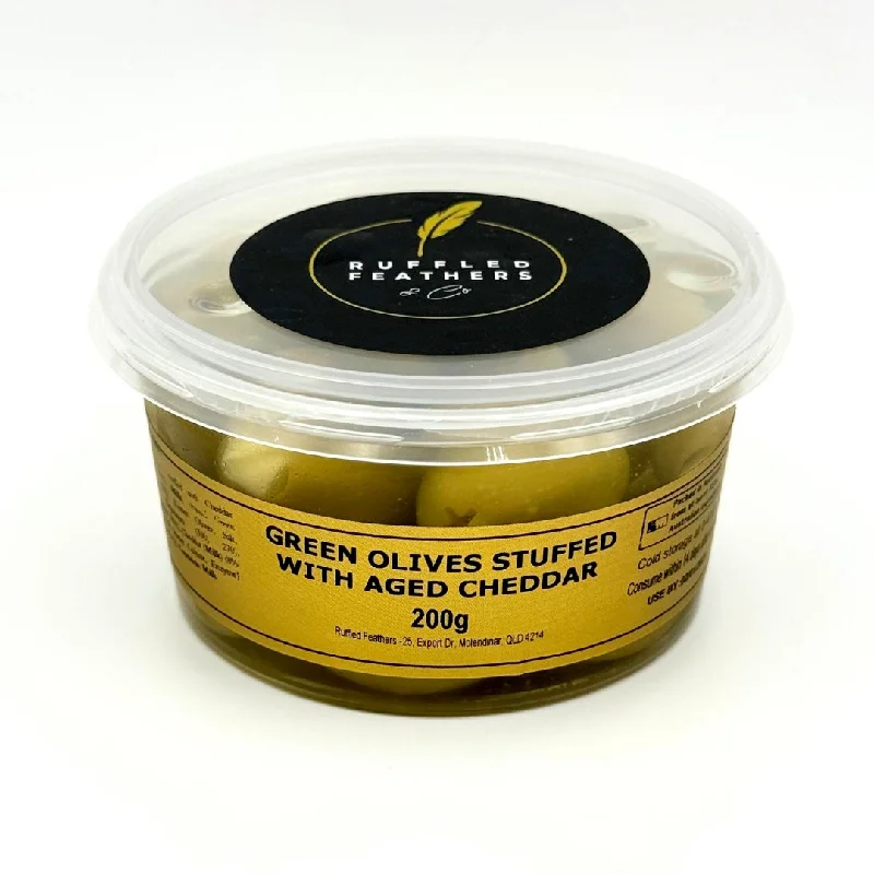 - Deodorizing cat litter tofu litterGreen Olives Stuffed With Aged Cheddar - Ruffled Feathers 200g - Deodorizing cat litter tofu litterGreen Olives Stuffed With Aged Cheddar - Ruffled Feathers 200g