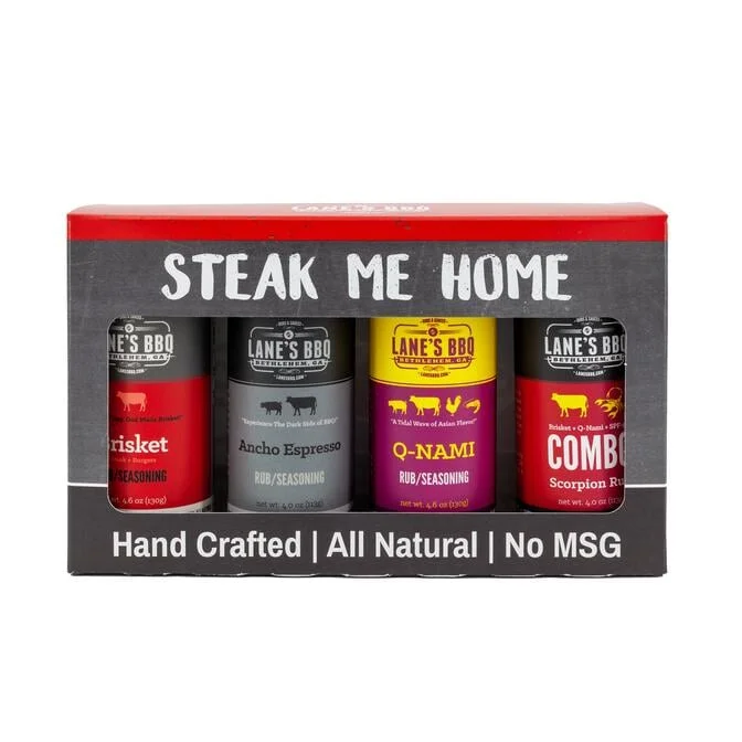 - Rabbit grass rack to prevent waste food boxLane's "Steak Me Home" 4 Rub Gift Pack