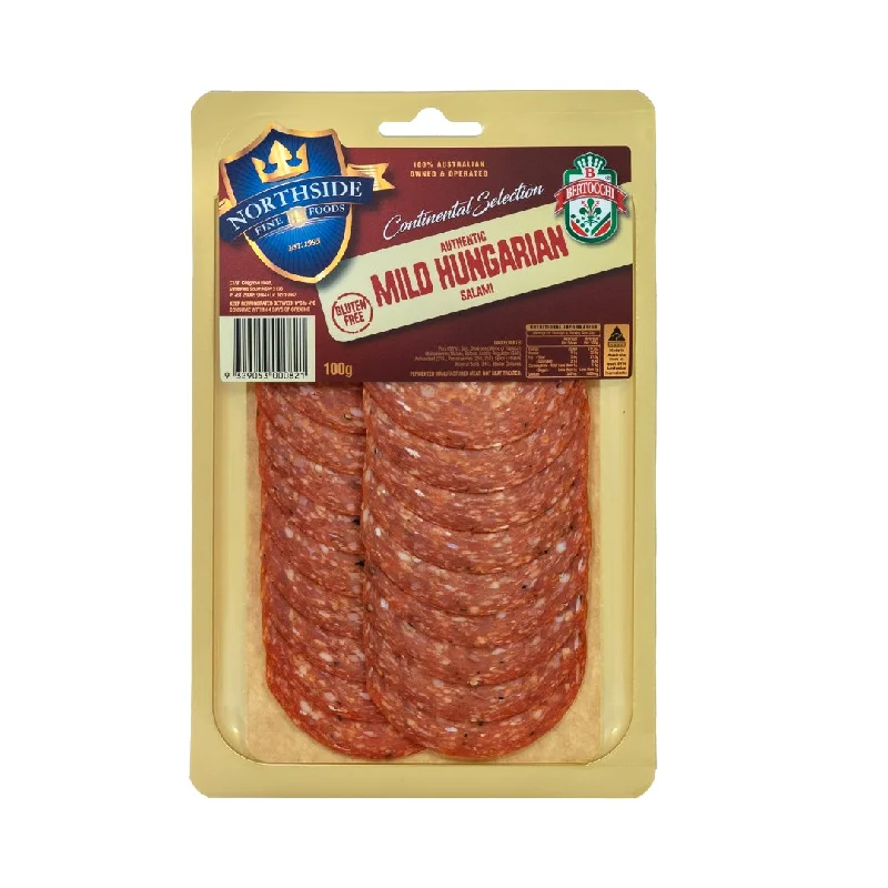 - Remote interactive pet feederBertocchi Mild Hungarian Salami Sliced 100g