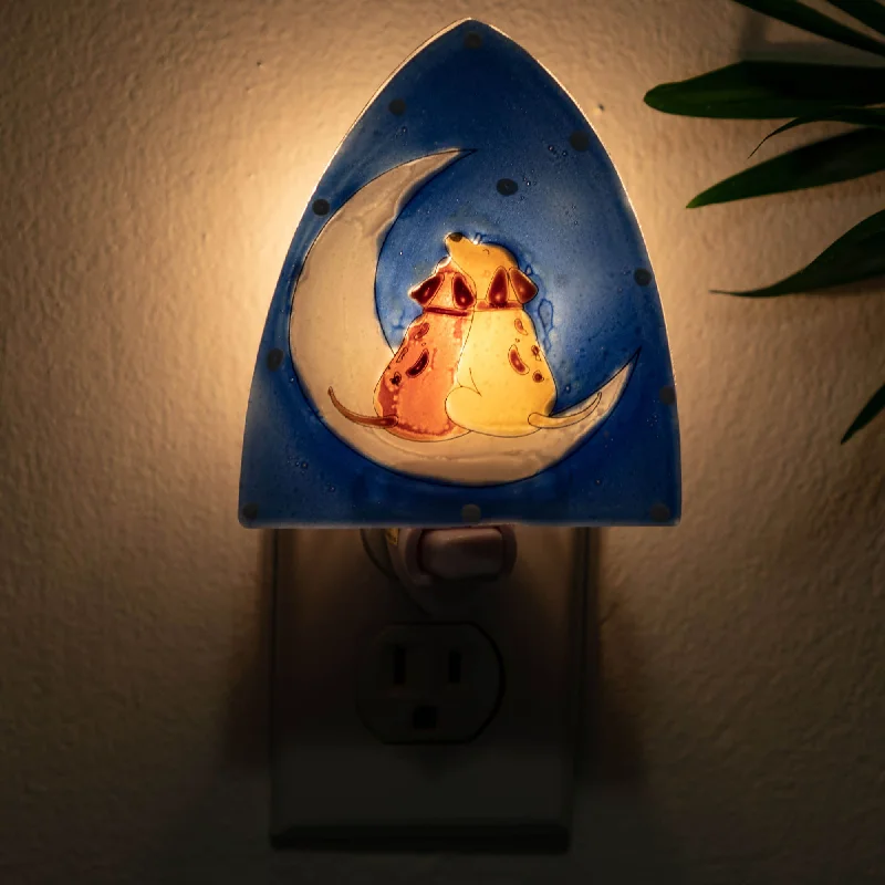 - Car dog seat beltMoon Dogs Recycled Glass Night Light