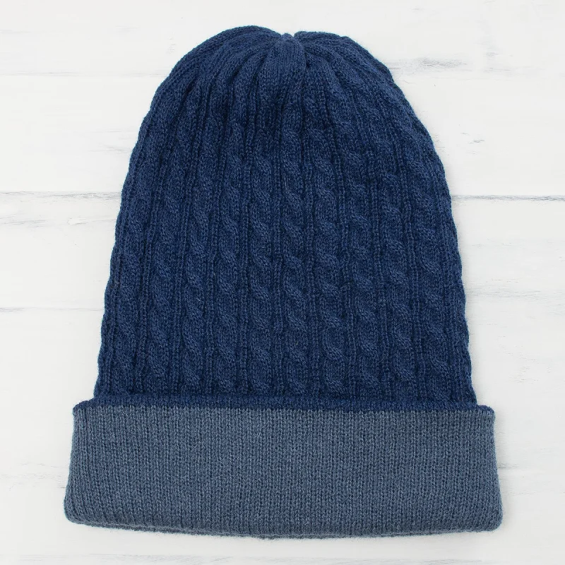 - Pregnant cat delivery room warming boxThe Bells of Huancayo in Azure Men's Reversible Alpaca Blend Hat - Pregnant cat delivery room warming boxThe Bells of Huancayo in Azure Men's Reversible Alpaca Blend Hat