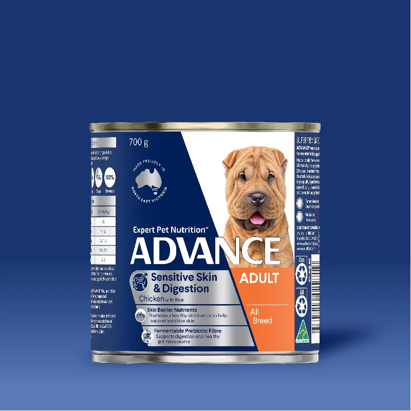 - Teething and chewing toys for puppiesADVANCE™ Sensitive Skin and Digestion Adult All Breed Chicken with Rice Cans - Teething and chewing toys for puppiesADVANCE™ Sensitive Skin and Digestion Adult All Breed Chicken with Rice Cans