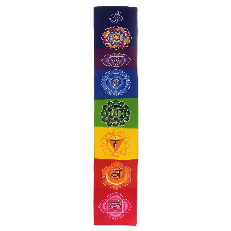 - Automatic induction pet water dispenserMeditation Chakra Large Batik Wall Mural