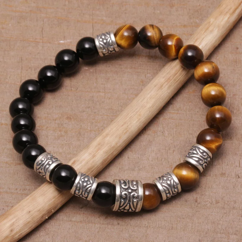 -Non-contact cat thermometerBatuan Renaissance Men's Silver & Tiger's Eye Onyx Bracelet -Non-contact cat thermometerBatuan Renaissance Men's Silver & Tiger's Eye Onyx Bracelet