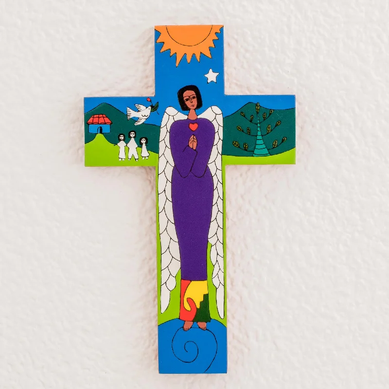 -Splash-proof food bowl AND Anti-choking slow food bowlAngel Of Peace Religious Wall Cross -Splash-proof food bowl AND Anti-choking slow food bowlAngel Of Peace Religious Wall Cross