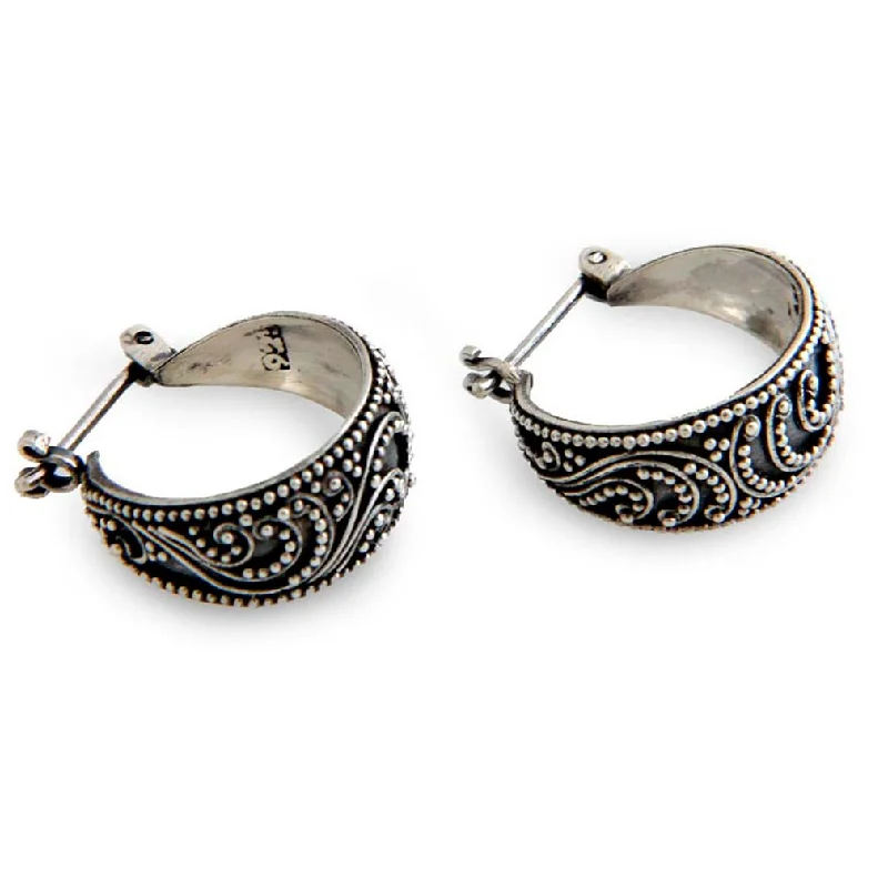 - Summer pet ice matMoonlit Serenade Sterling Silver Hoop Earrings