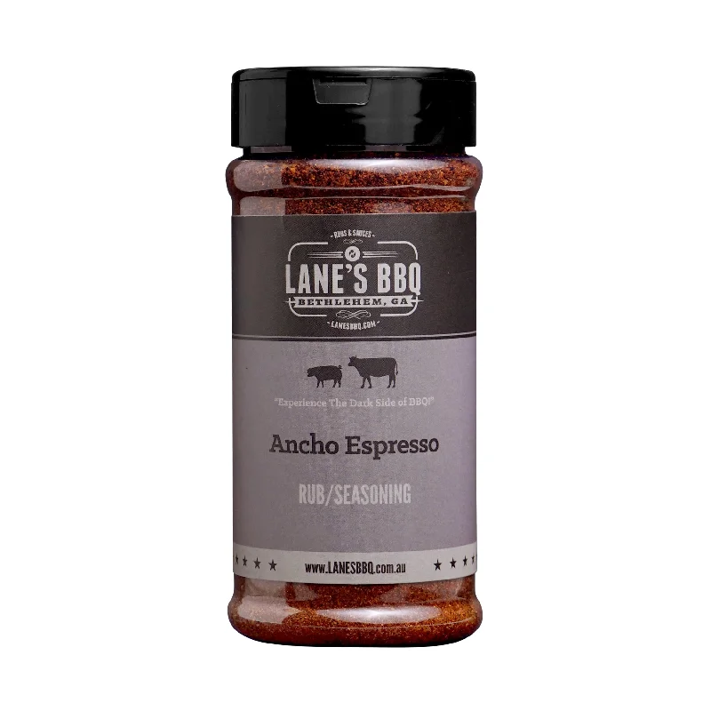 - Air box TSA certified check-inLane's BBQ Ancho Espresso Rub 303g