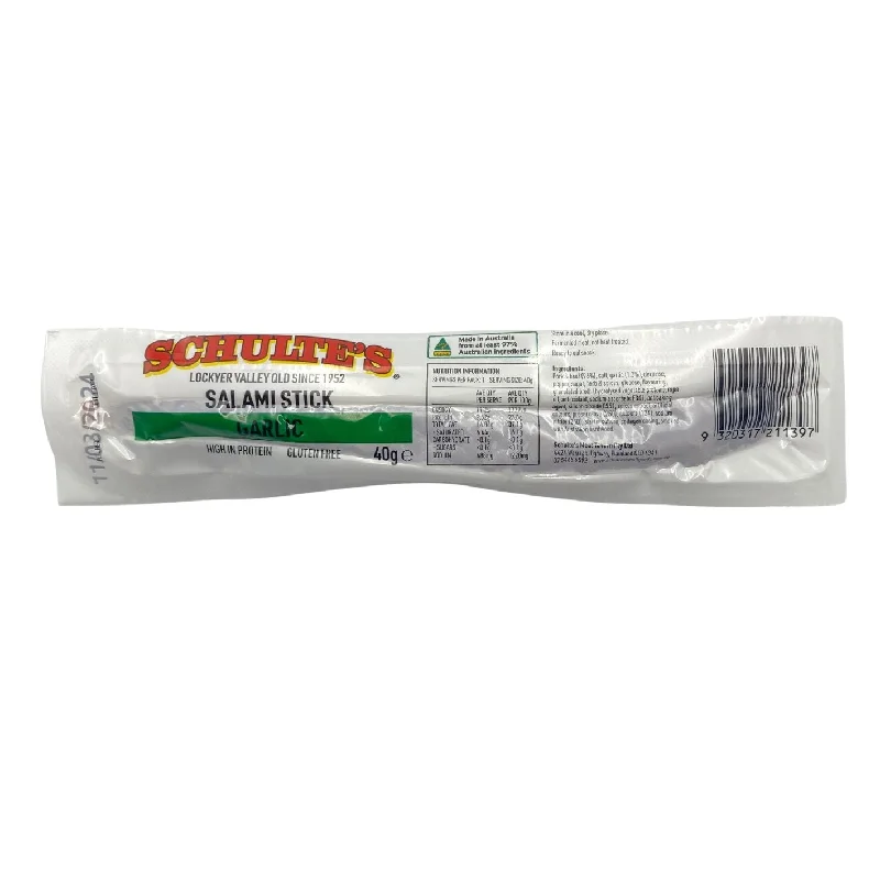 - Natural latex pet mattressSchulte's Garlic Salami Stick 40g
