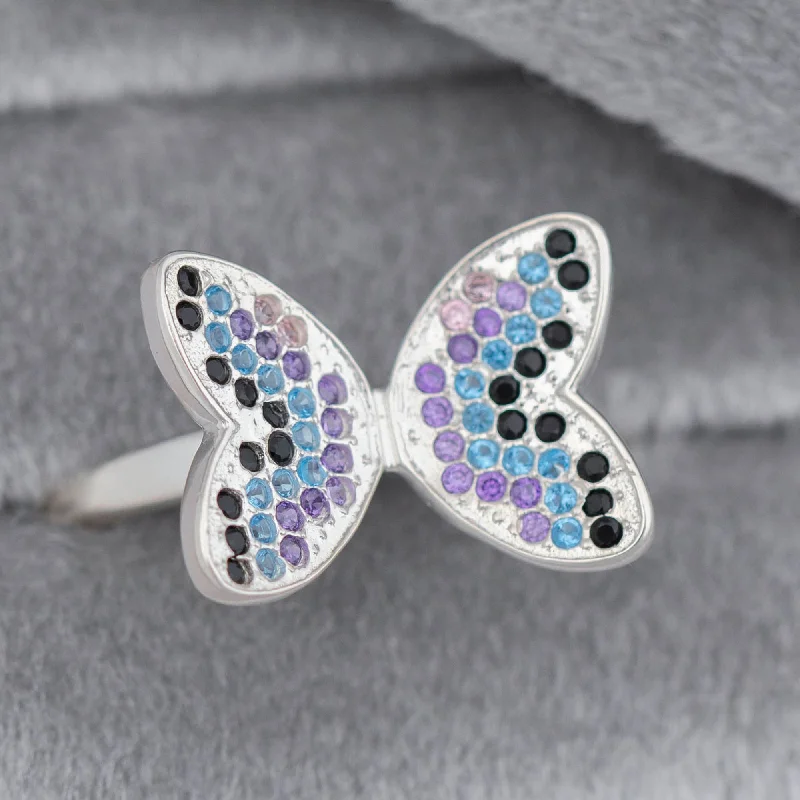 - Teething and chewing toys for puppiesSparkle Butterfly Sterling & Crystal Ring