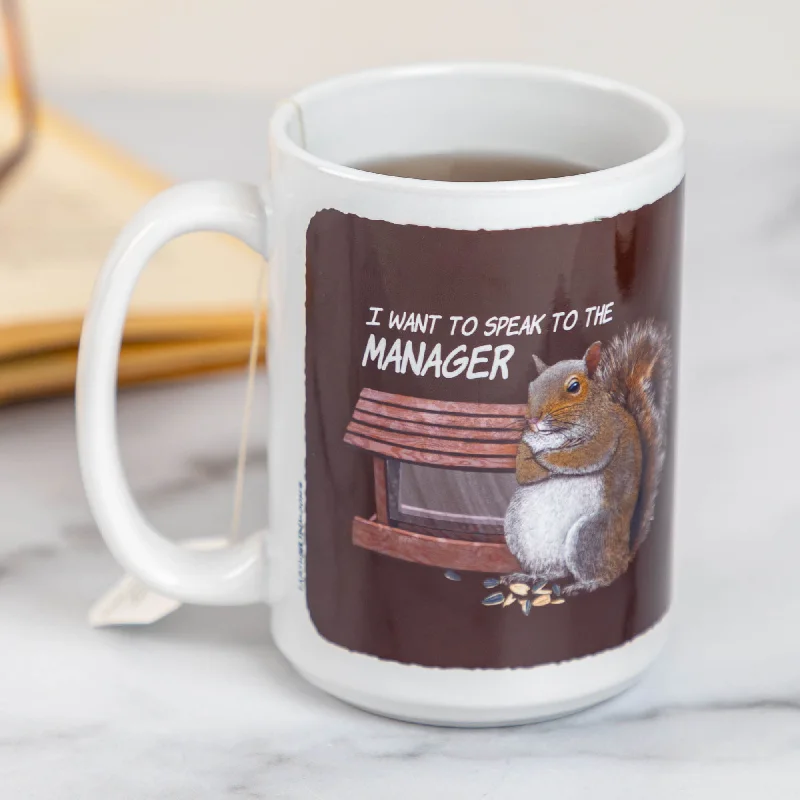 - ​​Christmas pet Christmas clothingSpeak to the Manager Squirrel Mug