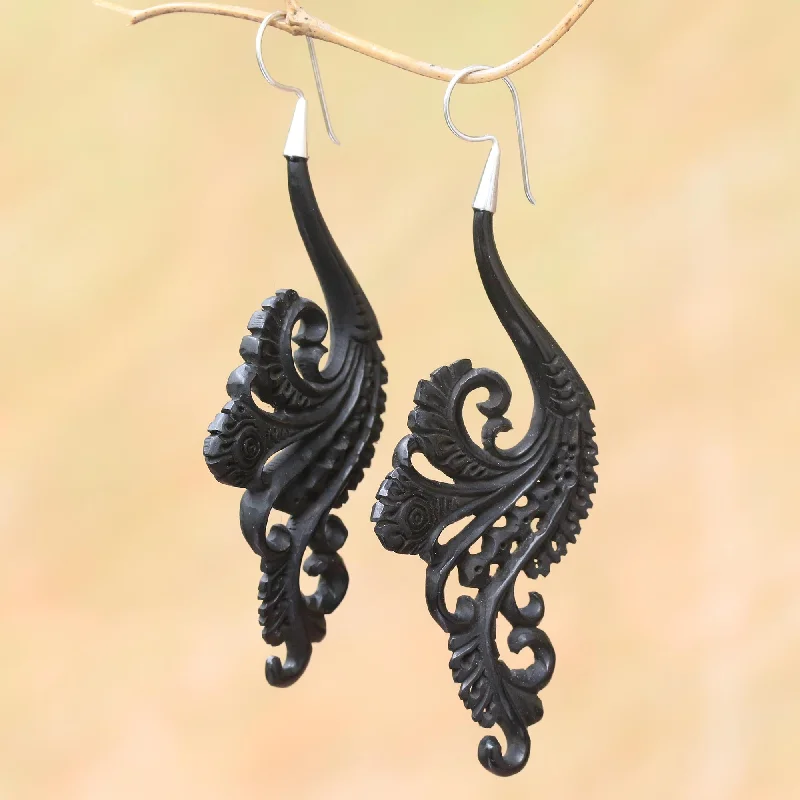 - Pet diabetes prescription foodBlack Fern Silver Dangle Earrings