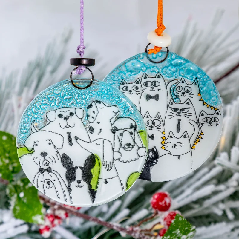 - Car dog seat beltAll Over Pets Recycled Glass Ornament