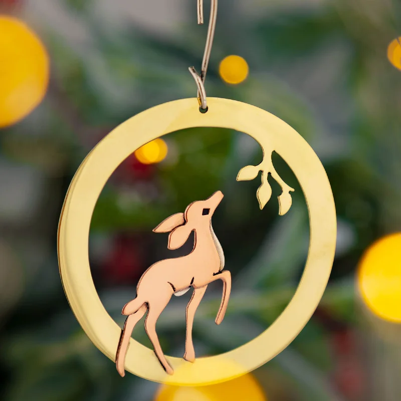 -Splash-proof food bowl AND Anti-choking slow food bowlSweet Deer Mixed Metal Ornament -Splash-proof food bowl AND Anti-choking slow food bowlSweet Deer Mixed Metal Ornament