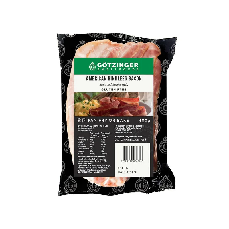 - Car dog seat beltGotzinger American Rindless Bacon 400g