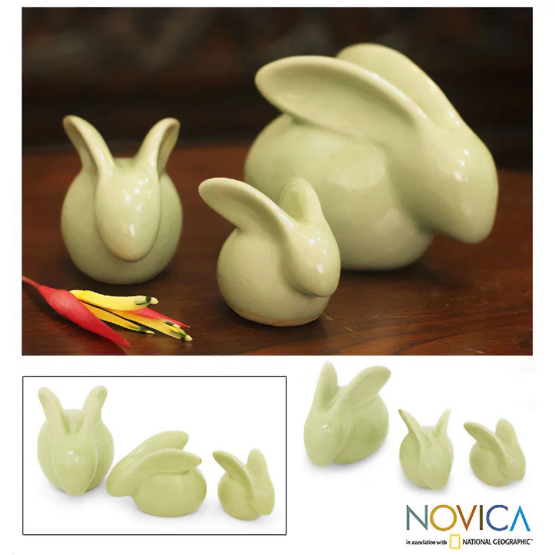 - Dog disposable foam shower gelChiang Mai Rabbits Ceramic Sculptures