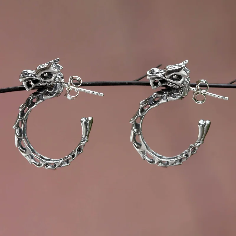 - Pet monitor with cameraAnantaboga Dragon Sterling Silver Earrings