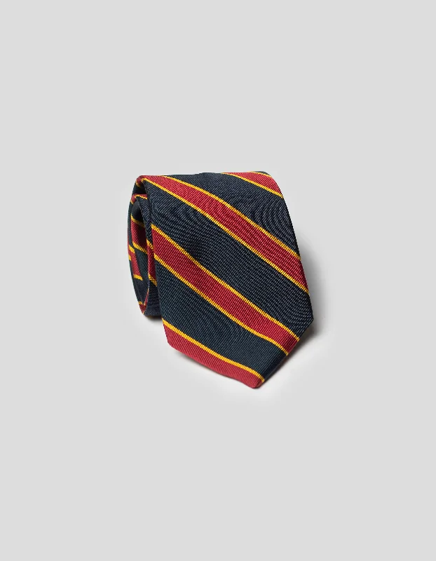 - Parrot climbing and standing wooden frameREGIMENTAL TIE - NAVY/RED/GOLD
