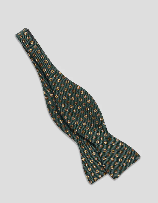 Pet ProductsIRISH POPLIN FOULARD BOW TIE - GREEN/NAVY/YELLOW