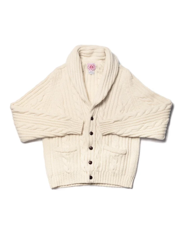- Organic cotton dog bibsNATURAL LAMBSWOOL CABLE CARDIGAN