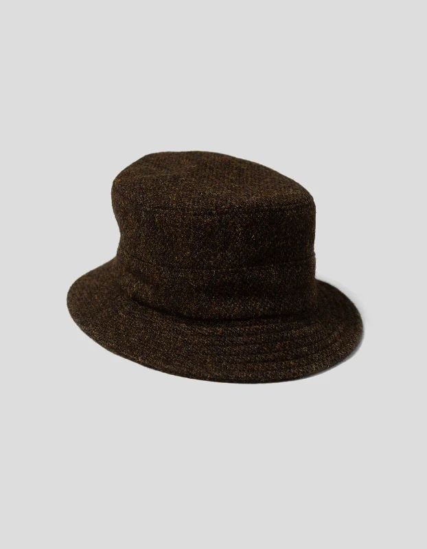  -Anti-scratch sofa protective coverHARRIS TWEED BUCKET HAT - BROWN MARL