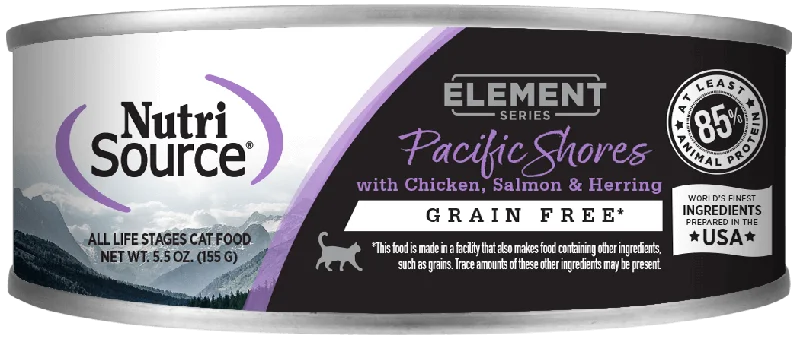    - Digestive care cat food  NutriSource Element Pacific Shores Cat 5oz