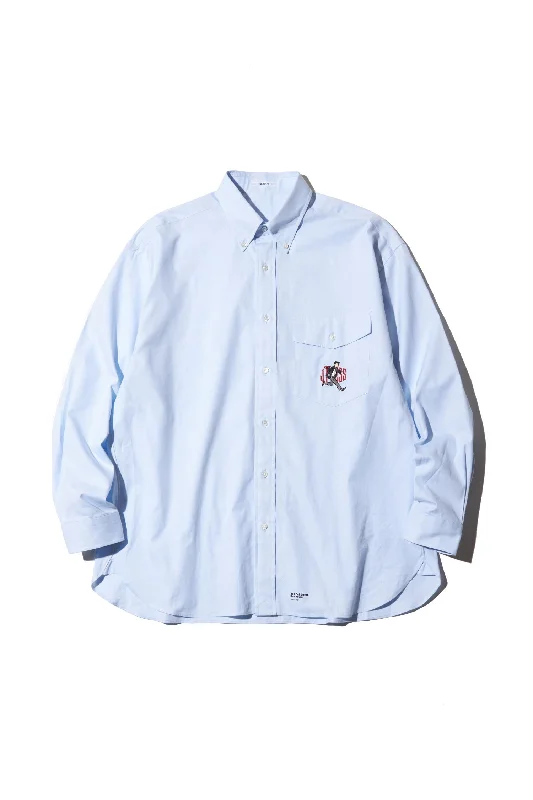 - Pet tear stain cleaning wipesAARON CHANG BAGGY FIT OXFORD SPORT SHIRT - BLUE