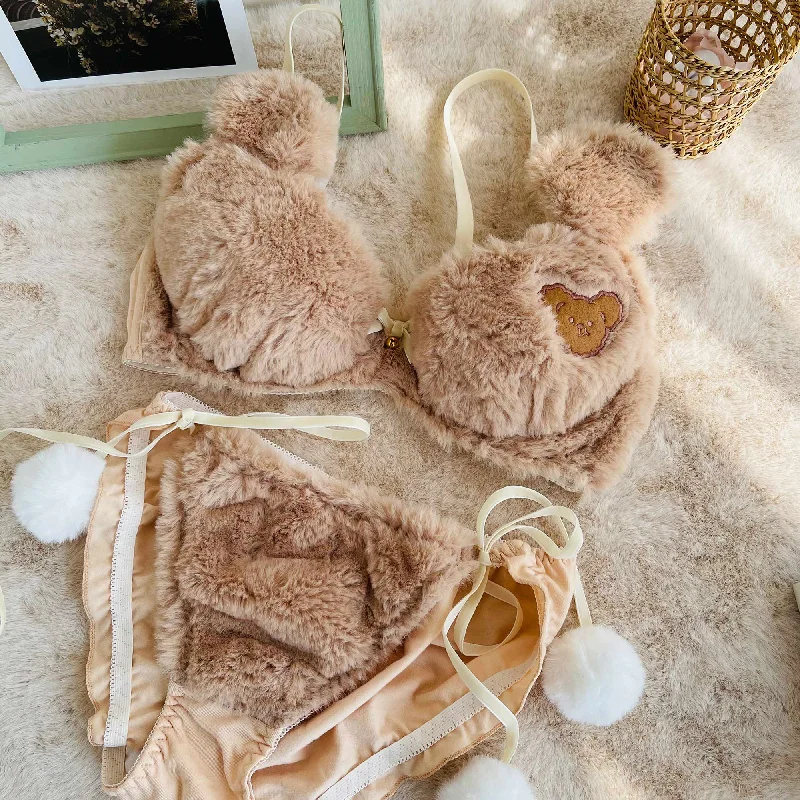 - Summer pet ice matFuzzy Teddy Bear Lingerie Set