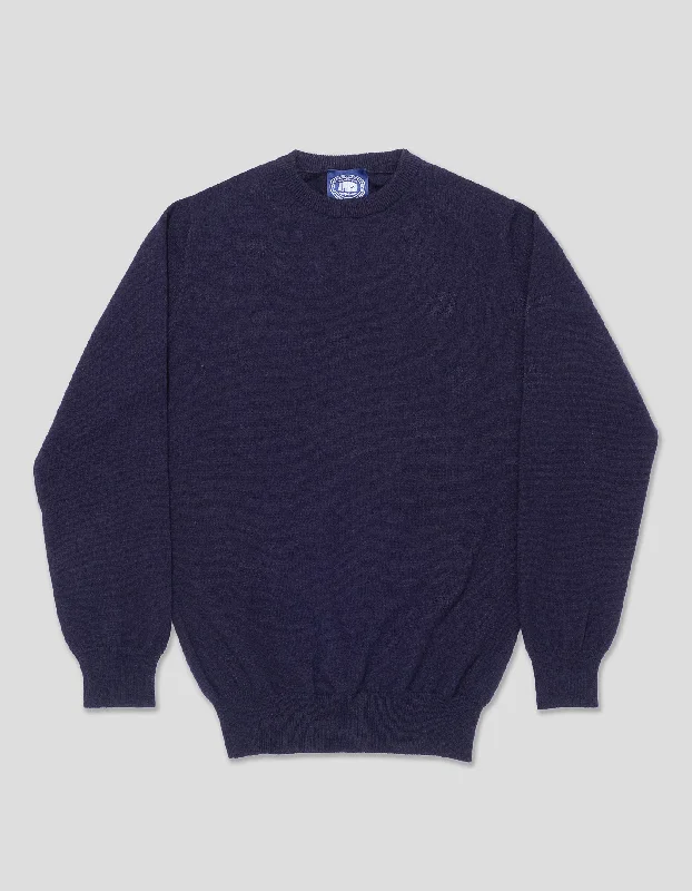 - Dog heart rate monitoring collarNAVY CASHMERE CREW NECK SWEATER
