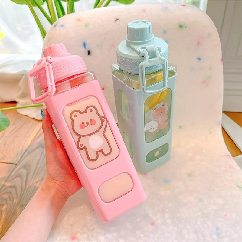 Pink Waving Bear