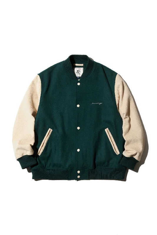 - Cat anti-jump window safety netAARON CHANG VARSITY JACKET - GREEN