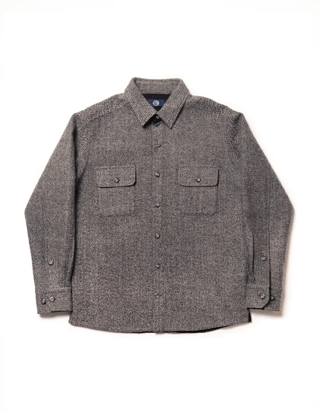 - Parrot climbing and standing wooden frameALPACA WOOL CPO JACKET - HERRINGBONE/BLACK - Parrot climbing and standing wooden frameALPACA WOOL CPO JACKET - HERRINGBONE/BLACK