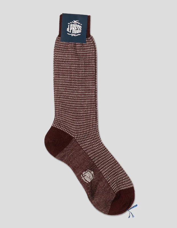 - Climbing pet constant temperature heating padHOUNDSCHECK WOOL SOCKS - BURGUNDY/SILVER