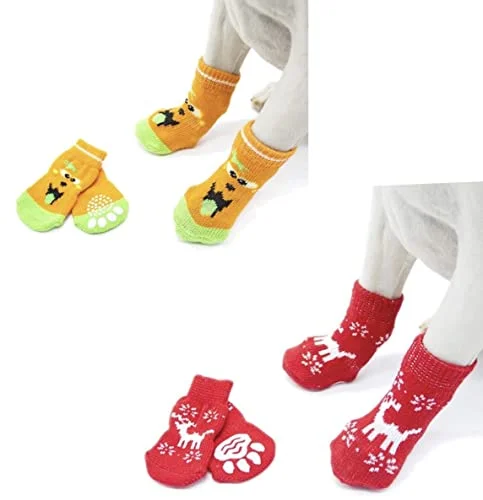- Dog anti-slip matKUTKUT Pack of 2 Anti-Skid Small Breed Dog Socks with Paw Pattern | Pet Paw Protector Puppy Socks with 4 Pieces Adjustable Straps | Socks for Shih Tzu, Bichon, Maltese etc - Dog anti-slip matKUTKUT Pack of 2 Anti-Skid Small Breed Dog Socks with Paw Pattern | Pet Paw Protector Puppy Socks with 4 Pieces Adjustable Straps | Socks for Shih Tzu, Bichon, Maltese etc