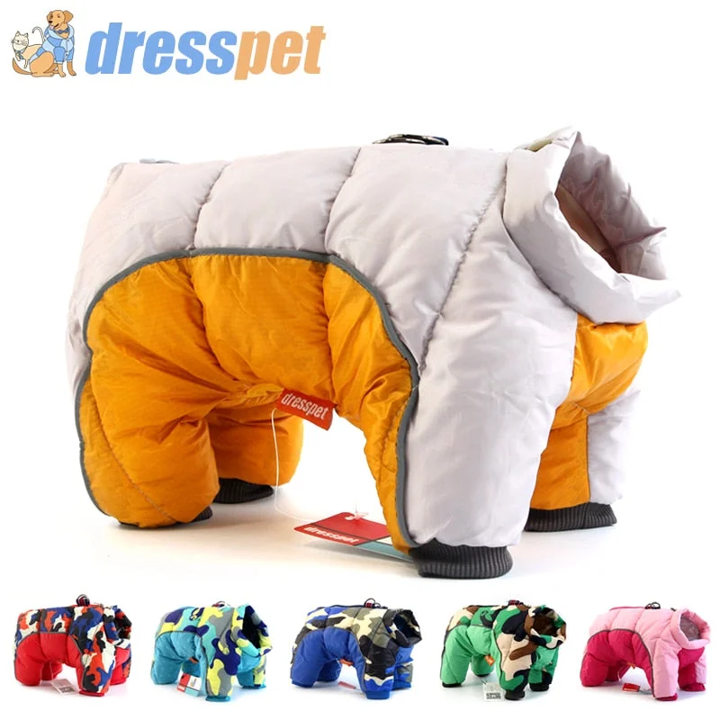 - Christmas pet Christmas clothing2019 Winter Pet Dog Clothes Super Warm Jacket Thicker Cotton Coat Waterproof Small Dogs Pets Clothing For French Bulldog Puppy - Christmas pet Christmas clothing2019 Winter Pet Dog Clothes Super Warm Jacket Thicker Cotton Coat Waterproof Small Dogs Pets Clothing For French Bulldog Puppy