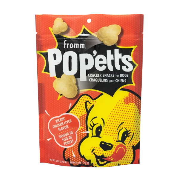 - Dog food helps the digestive systemFromm Dog Pop'etts Kickin' Chicken Liver Cracker Snacks 6 oz - Dog food helps the digestive systemFromm Dog Pop'etts Kickin' Chicken Liver Cracker Snacks 6 oz