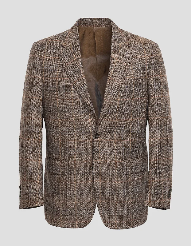  -Anti-scratch sofa protective coverTAN MULTI PLAID SPORT COAT