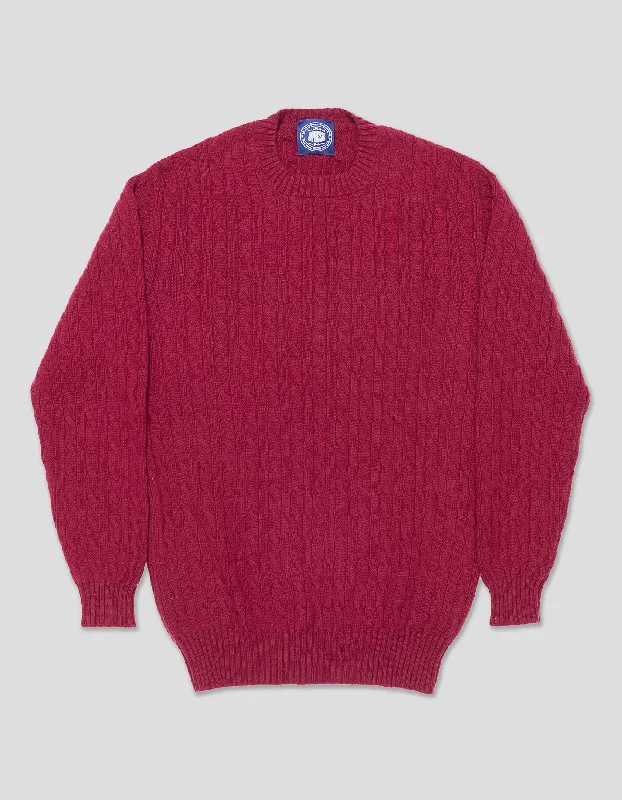 - Parrot climbing and standing wooden frameBURGUNDY CASHMERE CABLE