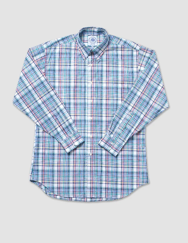 - Automatic temperature adjustment cat bedLONG SLEEVE PLAID SHIRT- GREEN/NAVY/RED