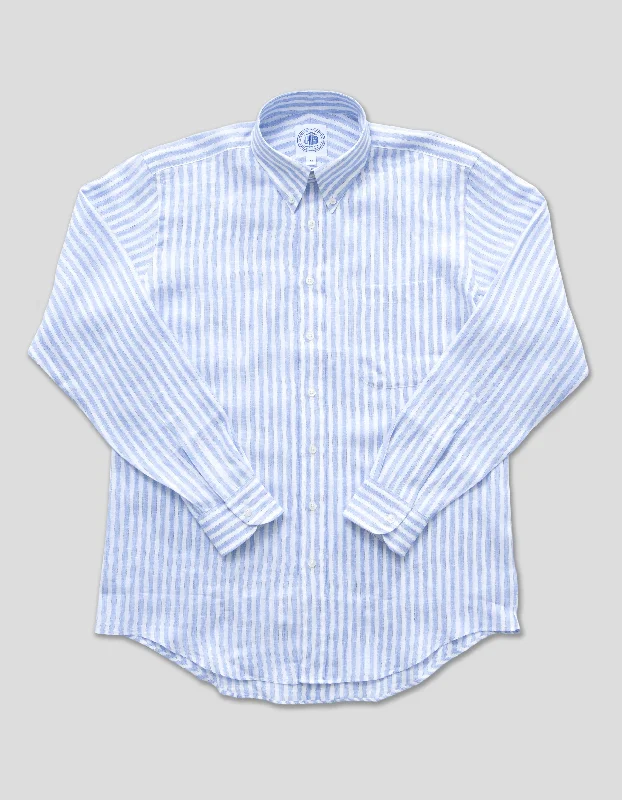 - Pet smart GPS locatorLINEN WIDE STRIPE LONG SLEEVE SHIRT - BLUE