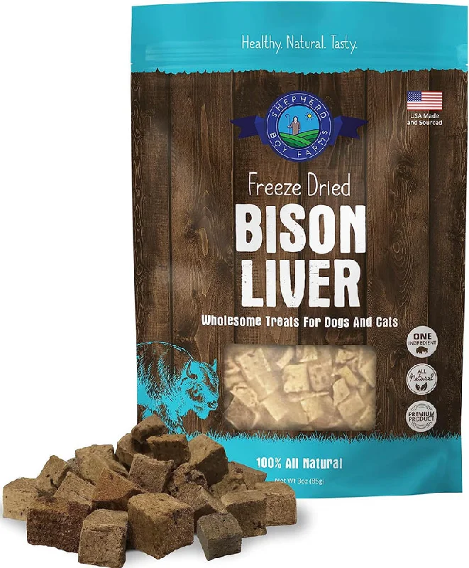 Dog FoodSHEPHERD BOY FARMS Freeze Dried Bison Liver 85g