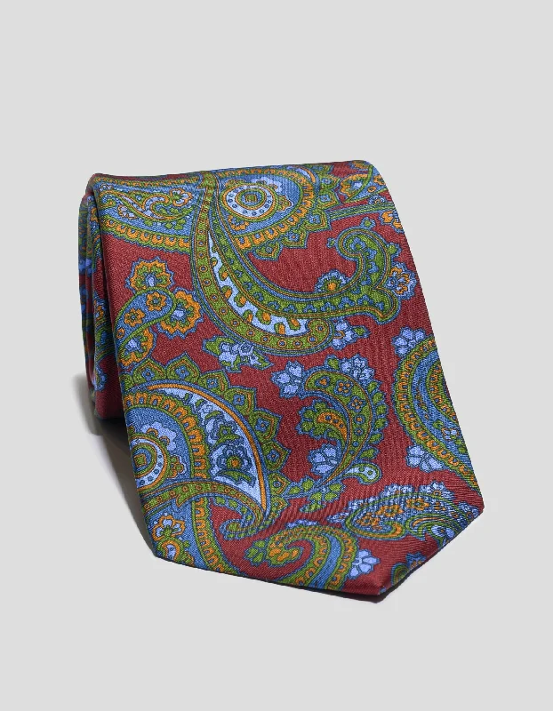 - Pet vitamin complex nutrition tabletsPRINTED PAISLEY TIE - BURGUNDY