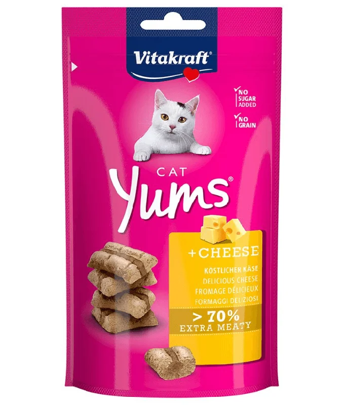    - Grain-free cat food recommendations  Vitakraft - Cat Yums With Cheese 40g
