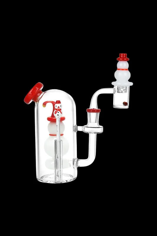 - Pet tear stain cleaning wipesSmiling Snowman Glass Dab Rig Set
