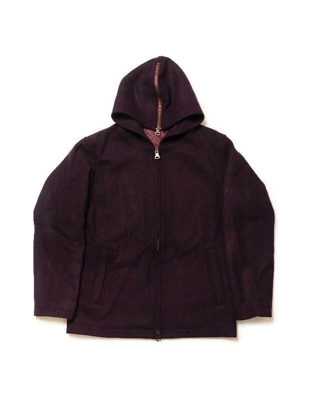 - Pet fence foldable indoorZIP UP HOODIE - BURGUNDY